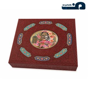 جعبه چرمی نفیس ست هدیه دیوان حافظ