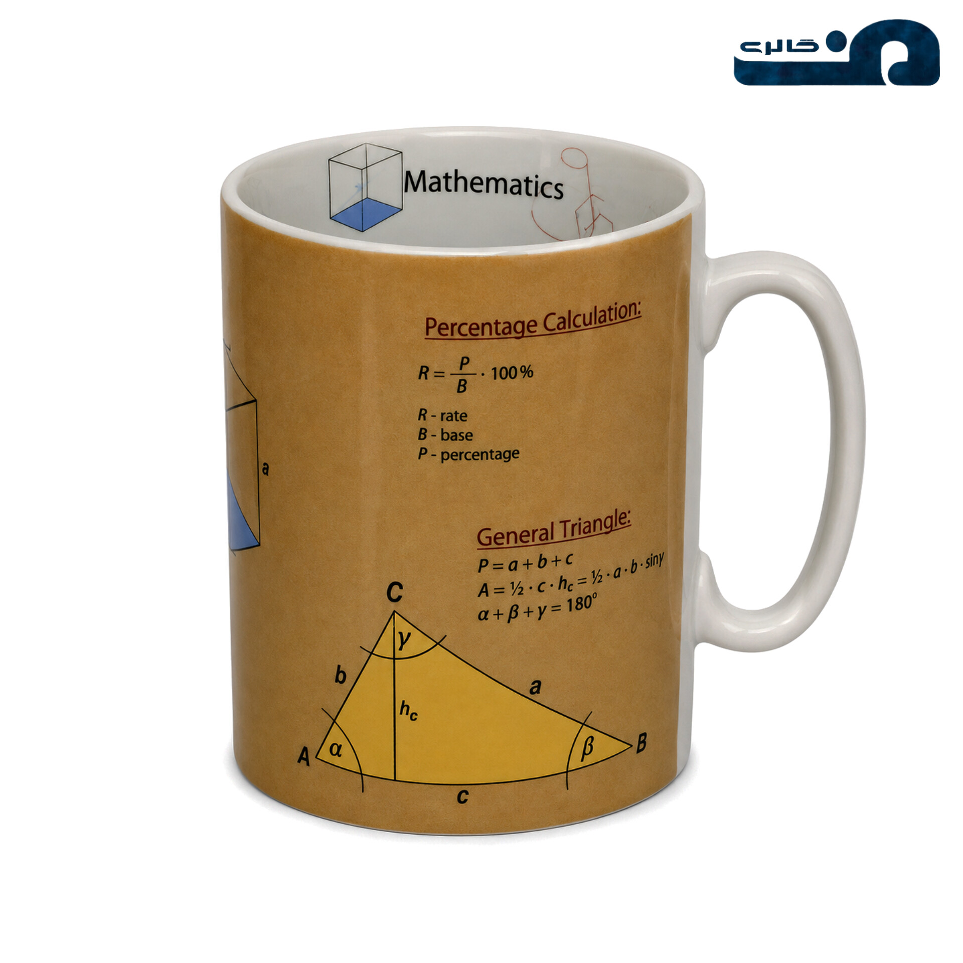 ماگ سرامیکی کونیتز آلمان طرح فرمولهای ریاضی (Könitz Mathematics Mug) Image 3